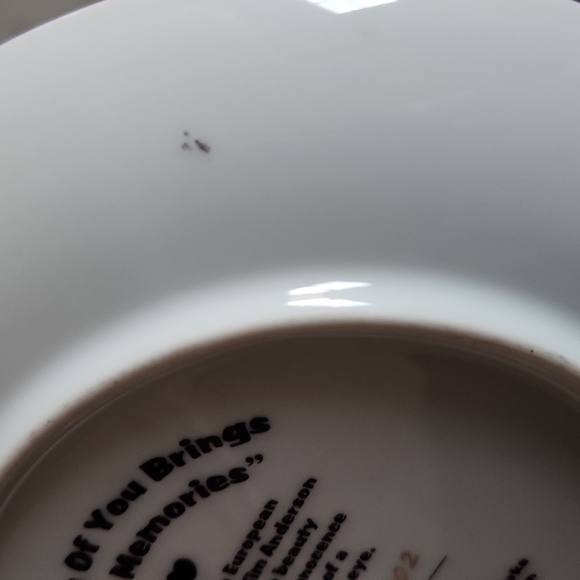 "Thinking Of You Brings Sweet Memories" by Kim Anderson Plate - Picture 4 of 5